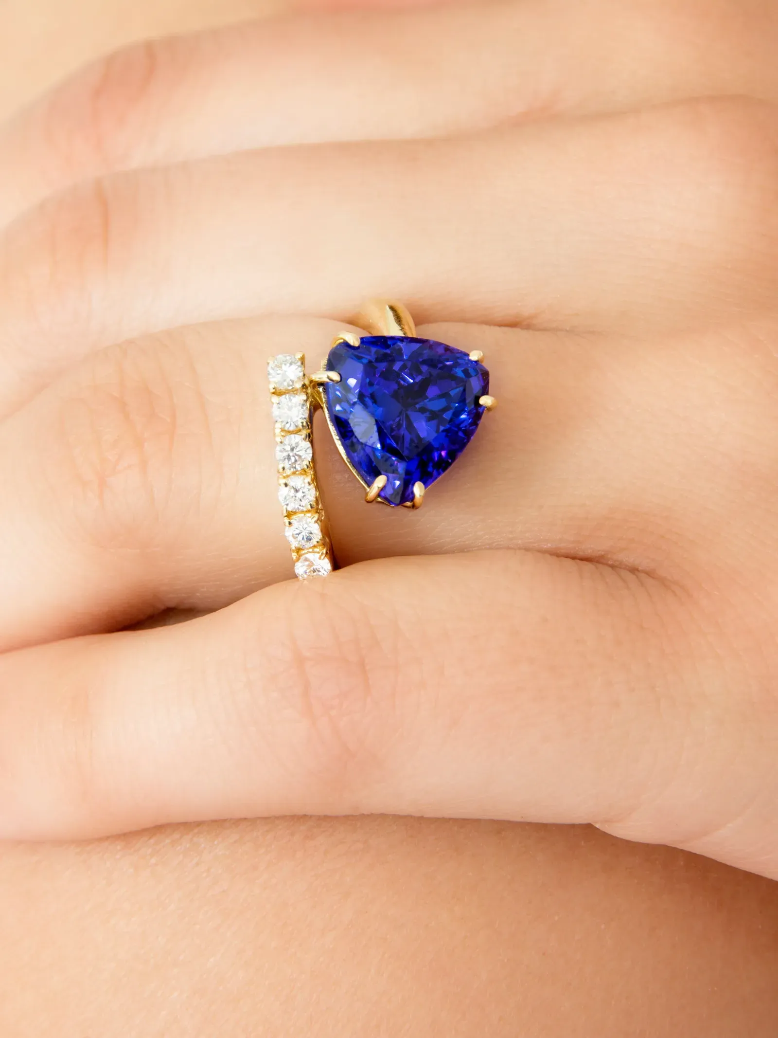 Veleka Sky Ruby Sapphire Cocktail Ring