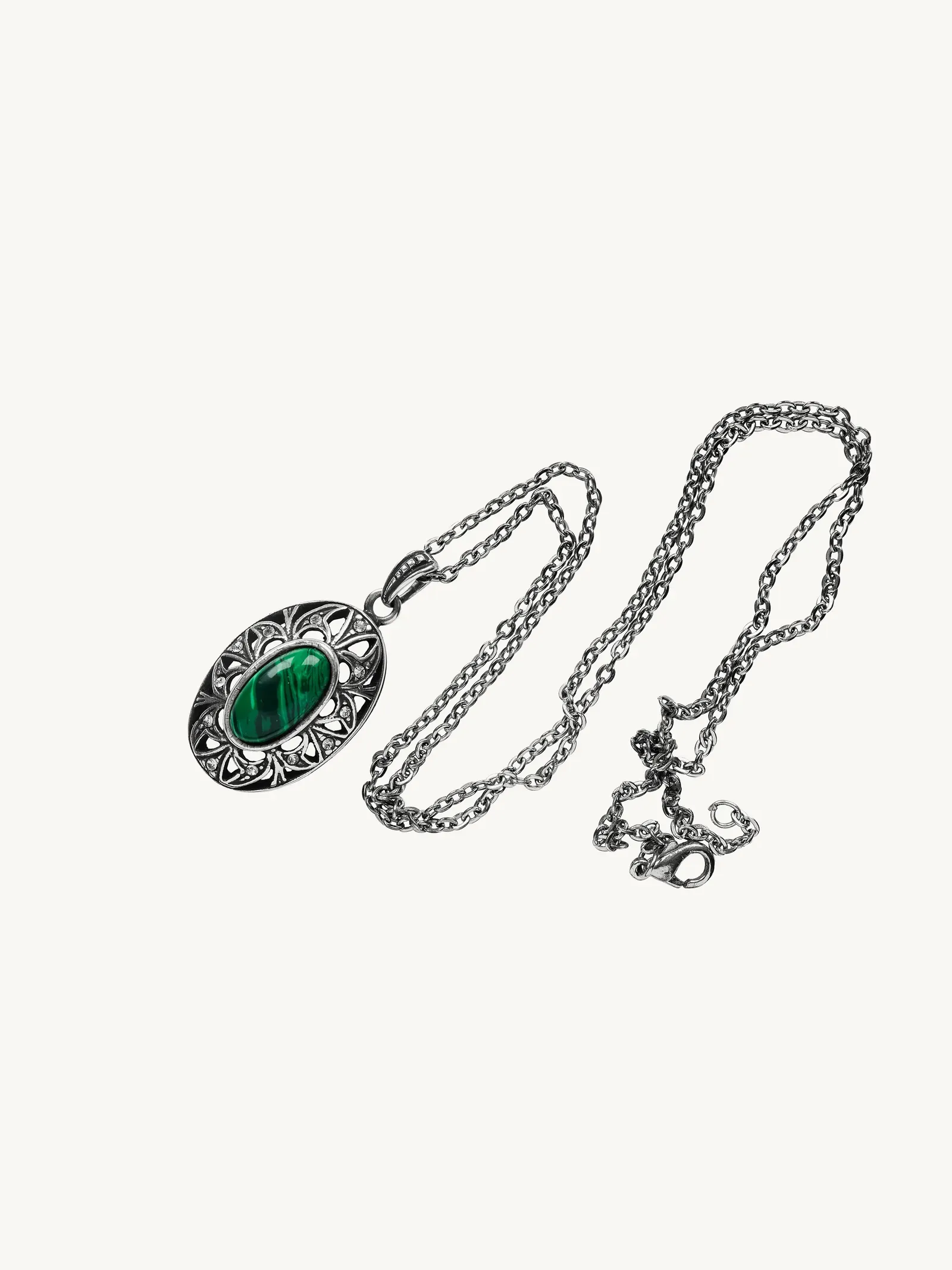 Veleka Drop Dangle Malachite Necklace