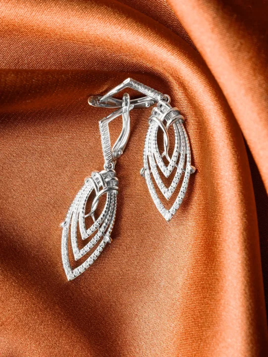 Struma Sharp Oval Statement Earrings