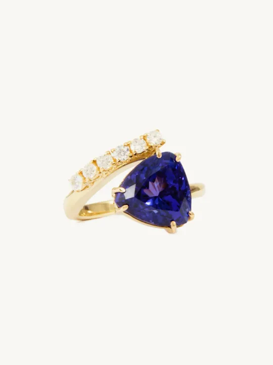 Veleka Sky Ruby Sapphire Cocktail Ring