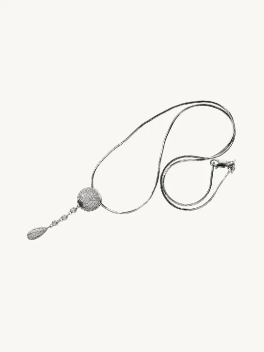 Maritsa Diamond Ball Pendant Necklace
