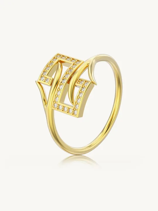 Maritsa Diamond Bypass Statement Ring