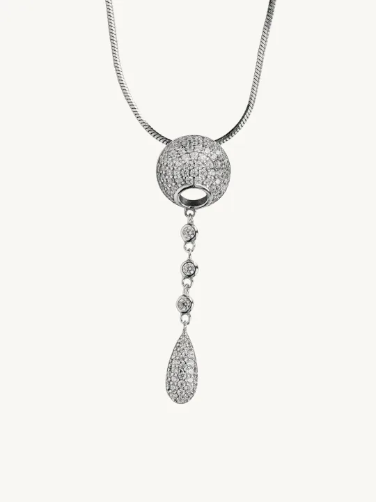 Maritsa Diamond Ball Pendant Necklace